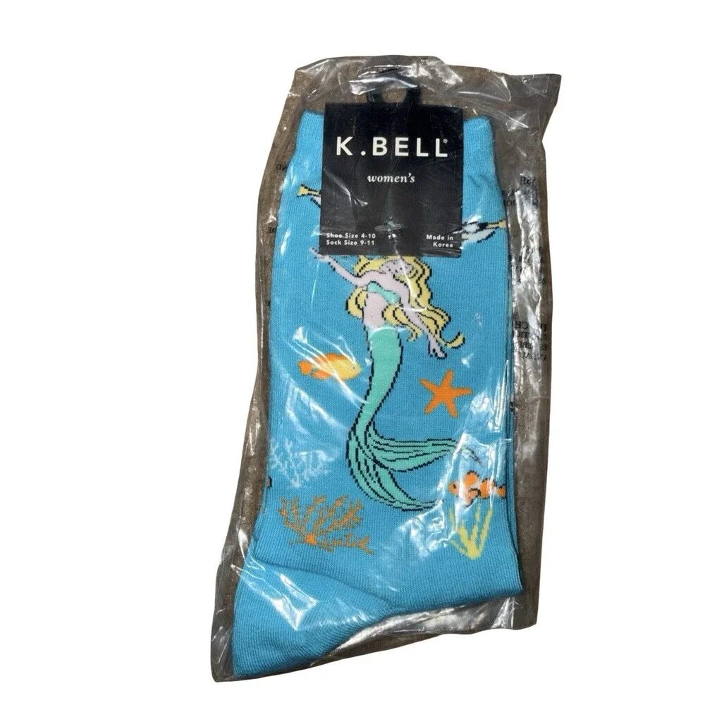Wholesale 18 Pairs K Bell Women’s Socks Lot Novelty Crew Socks Sock Size 9-11